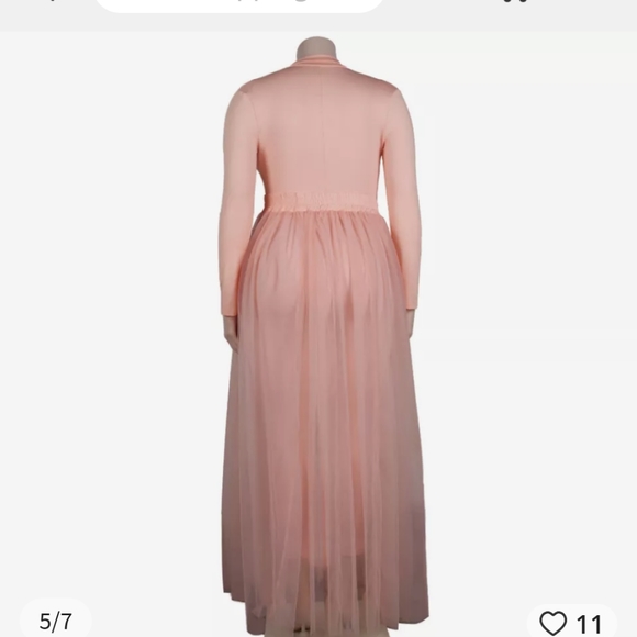 Plus size 2-piece Jumpsuit with mesh skirt NEW WITHOUT TAGS - Picture 4 of 5